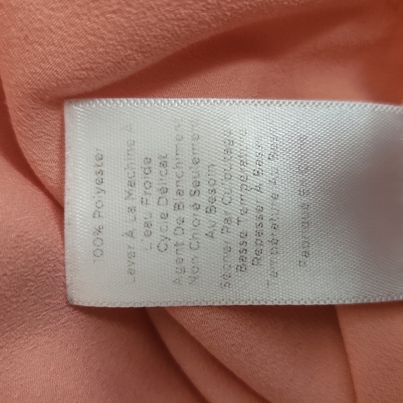 Talbots 3XL, Blouse in Peach/Salmon, 100% Polyester - Picture 9 of 9